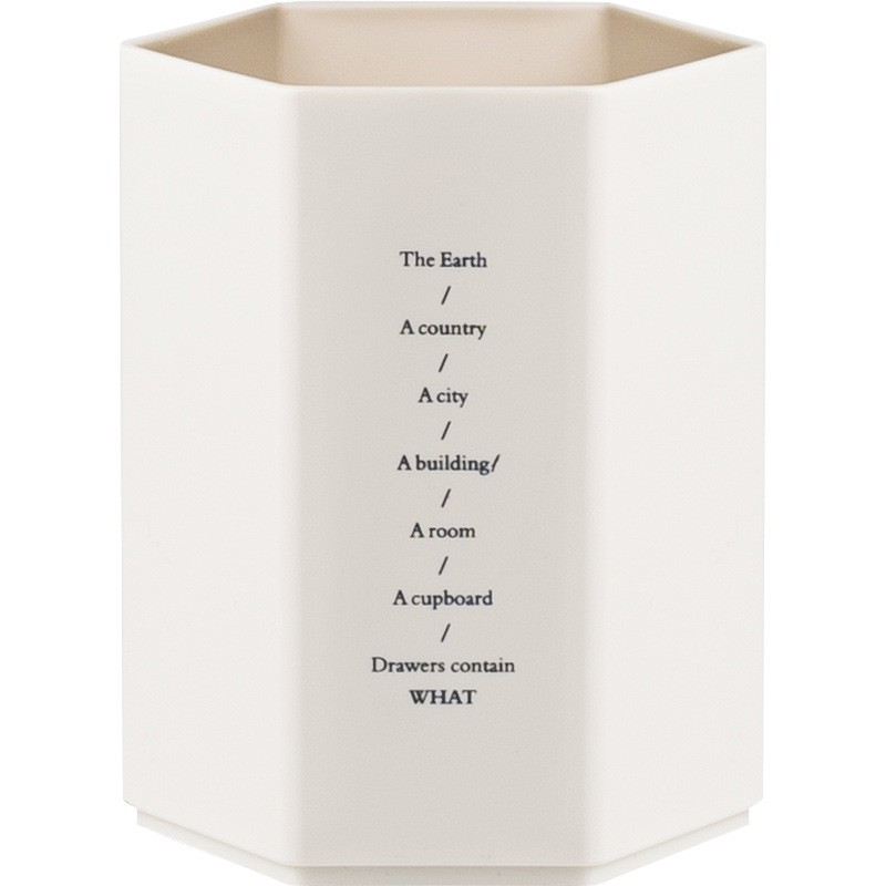 时代良品单格六角大容量塑料方形笔筒创意办公室桌面学生文具图2