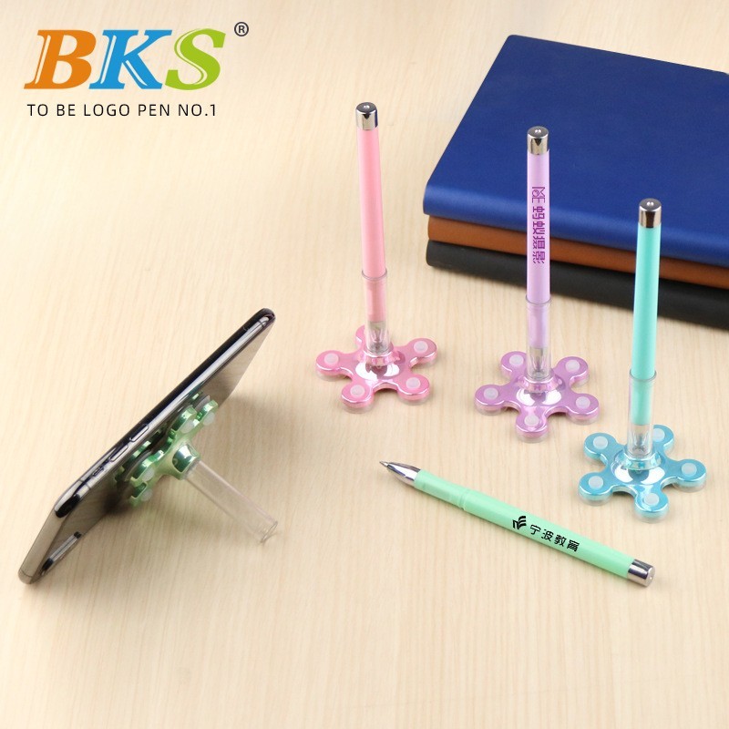 广告笔定制logo吸盘手机支架中性笔 创意文具水笔图5