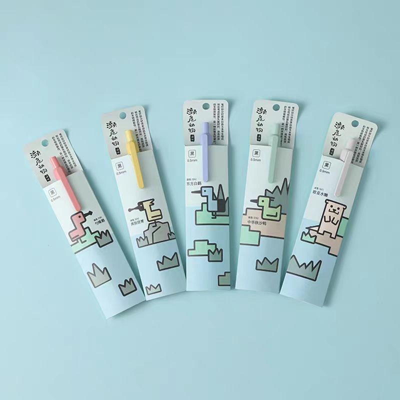 定制LOGO广告笔按压签字笔个性化印刷字子弹头刷题笔图4