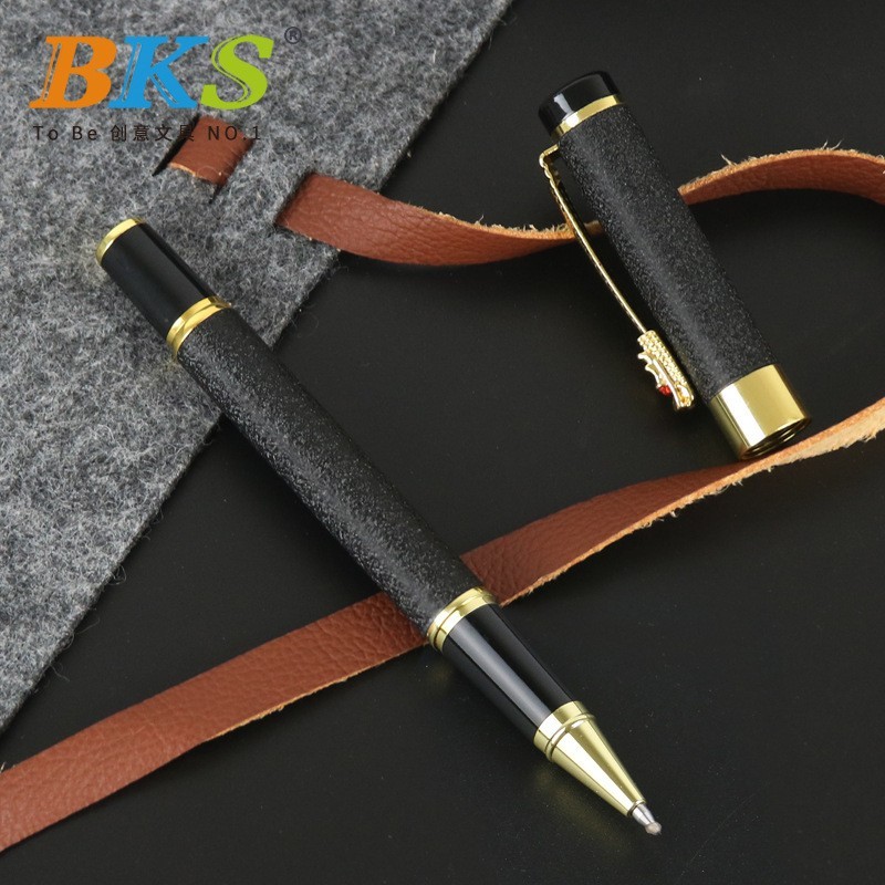 龙头笔夹签字笔钢笔宝珠笔简约大气中性笔金属水性笔激光定制图4