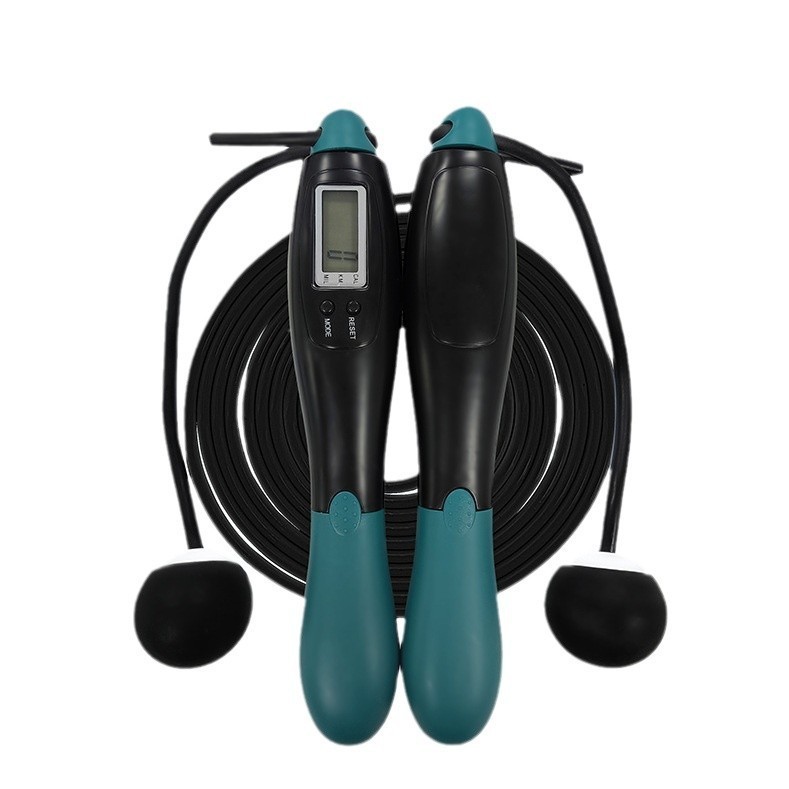 智能无绳有绳定制跳绳计数负重健身锻炼室内运动跳绳学生考试跳绳图3