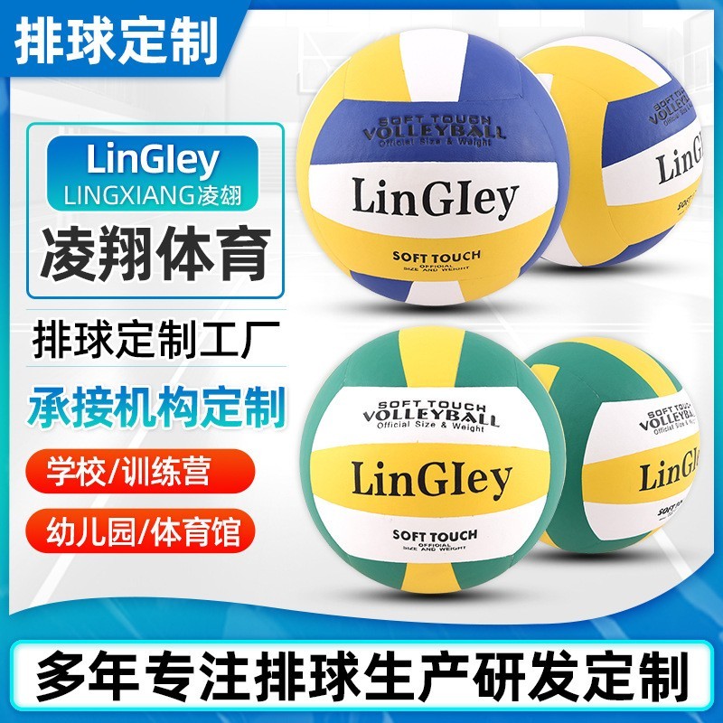 厂家定制5号沙滩排球男女孩充气比赛排球Volleyball学生训练排球图4