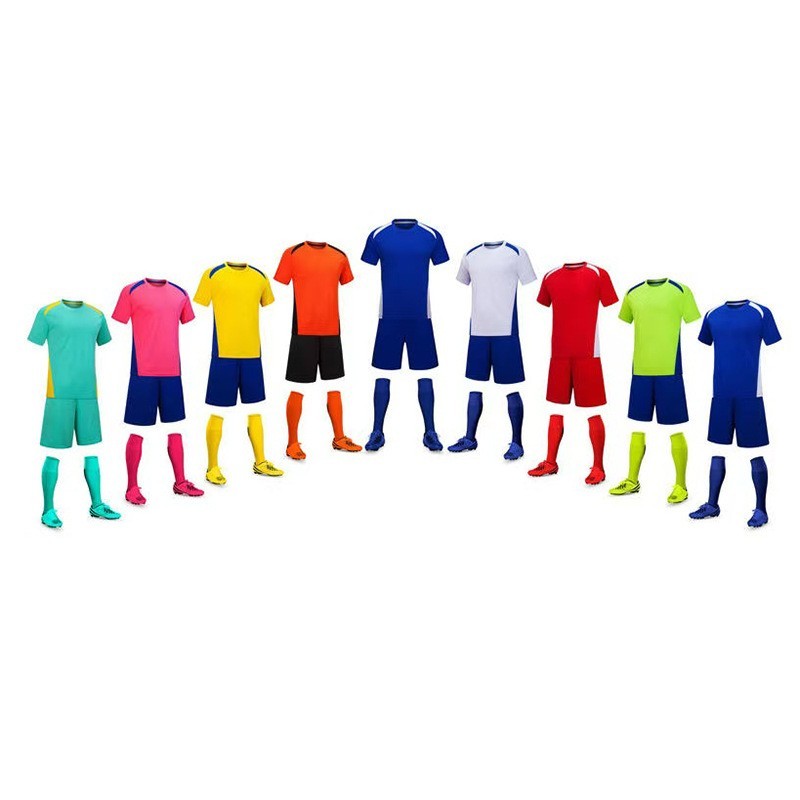 学校体育馆训练足球服定制男女孩童装运动套装成人比赛球衣图4