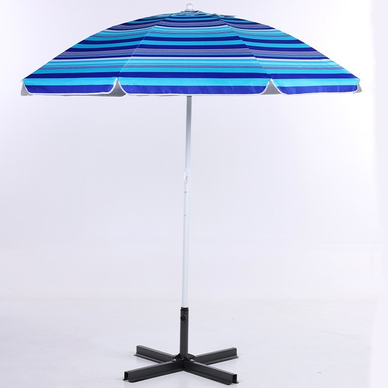 数码印花户外沙滩伞转向大伞太阳伞印刷广告防晒遮阳摆摊促销圆伞图2