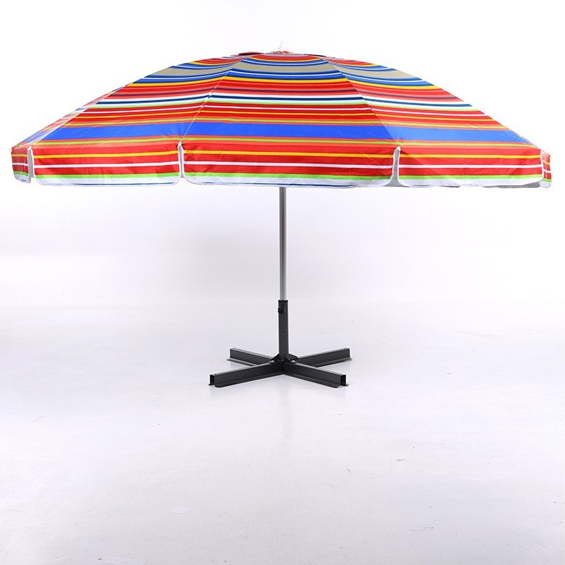 数码印花户外沙滩伞转向大伞太阳伞印刷广告防晒遮阳摆摊促销圆伞图5