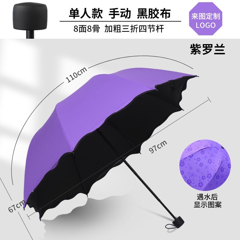 全自动折叠伞便携礼品伞小批量雨伞定制logo图案广告伞胶囊伞图6