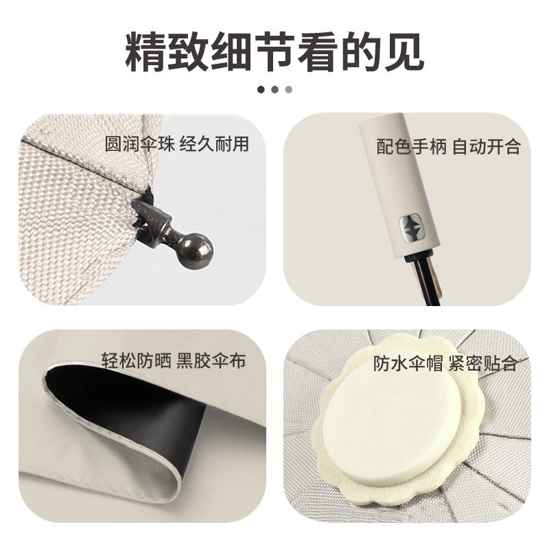 全自动折叠伞便携礼品伞小批量雨伞定制logo图案广告伞胶囊伞图5