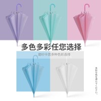 广告透明伞定制写生画画背景道具直杆伞清新日系风格长柄透明雨伞