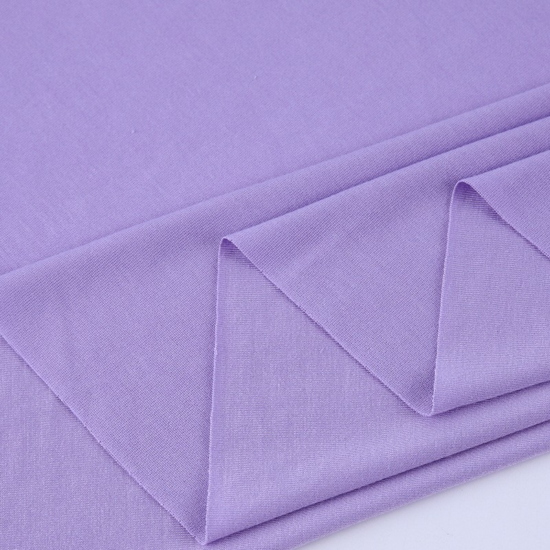 棉盖丝速干平纹面料亲肤透气160克弹力汗布T恤短袖家居服针织面料图2