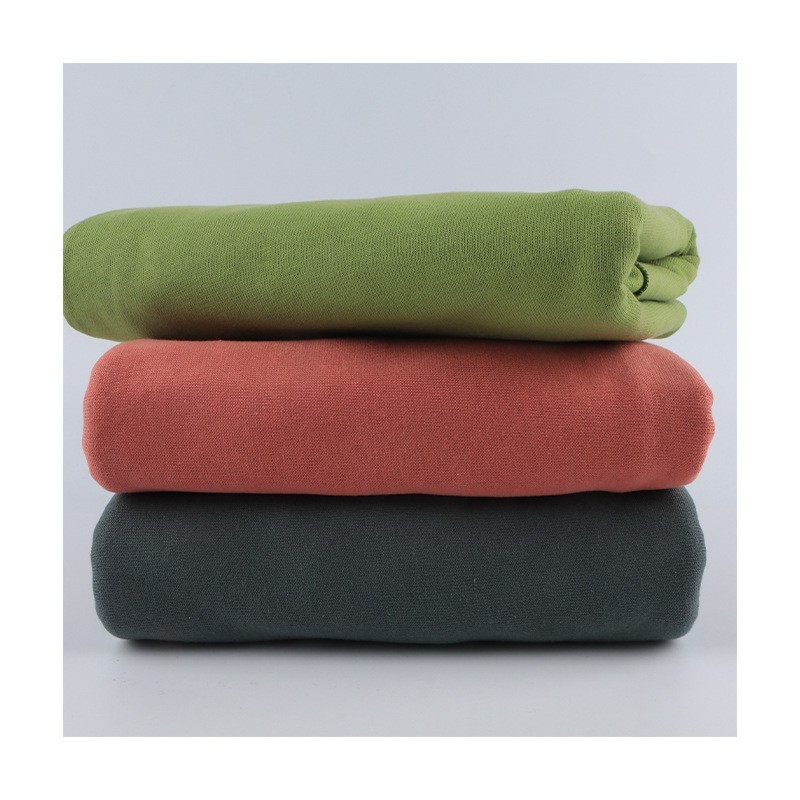 加工定制 纯棉230g针织面料26s单面汗布春夏季家居服短袖T恤布料图3