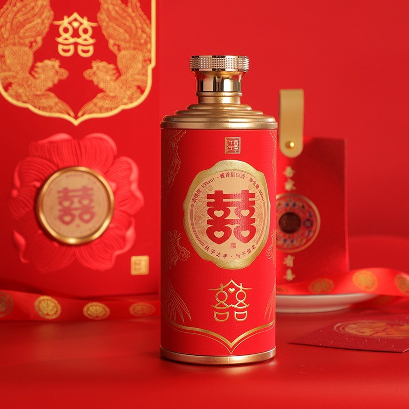 结婚喜酒宴小批量定制酱香型白酒贴牌厂家茅台镇酒水酱酒图2