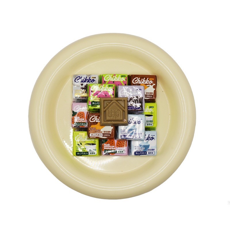 网红纯可可脂10克独立包装小方块水果味夹心巧克力曲奇牛奶巧克力图3