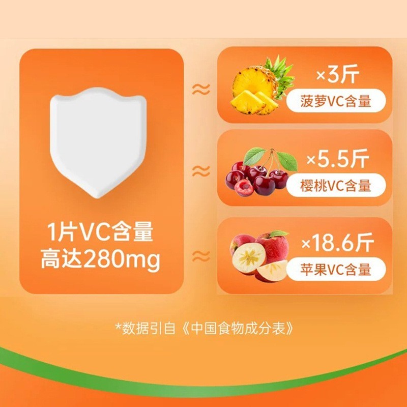 维生素C压片糖果VC多口味零食咀嚼片剂维生素糖果贴牌定制代加工图5