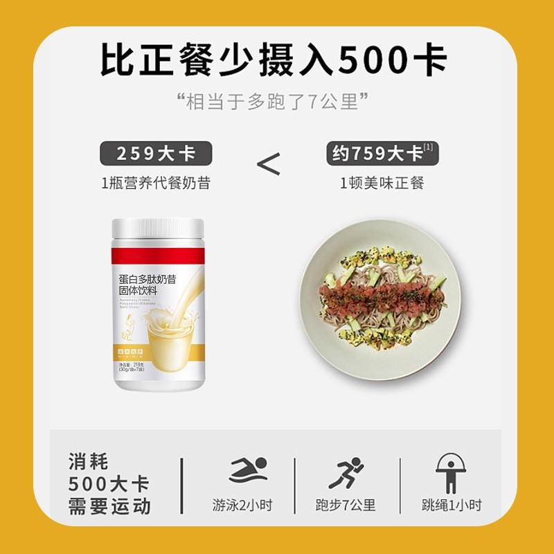 轻食膳食纤维蛋白多肽奶昔固体饮料代餐粉OEM加工定制贴牌图5