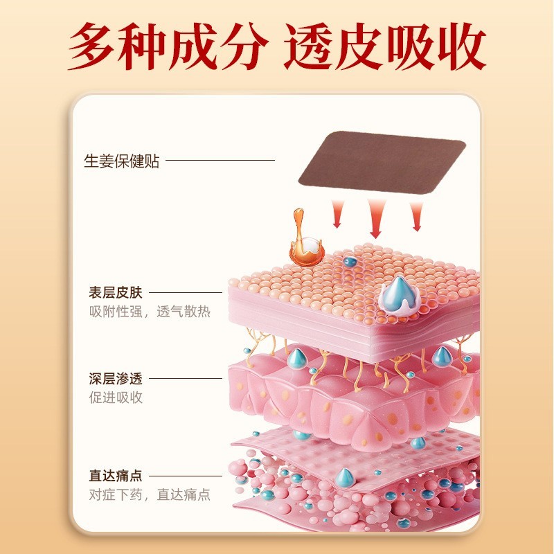 定制生姜艾草贴 膝盖腰椎颈椎关节生姜发热艾灸贴艾草贴图3