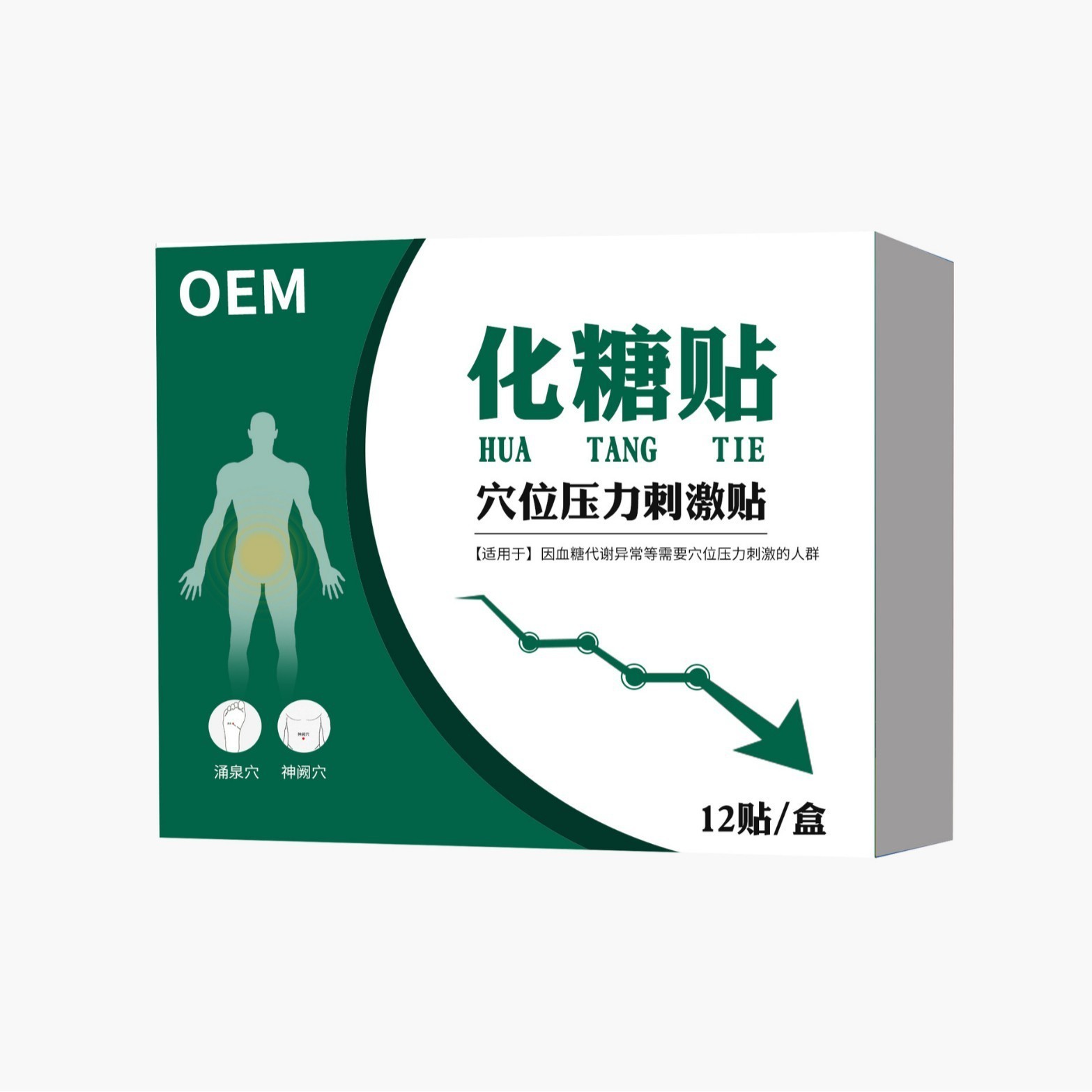 平糖贴化糖消中老年血糖高头晕化糖平糖肚脐贴糖宁降糖贴OEM贴牌图4