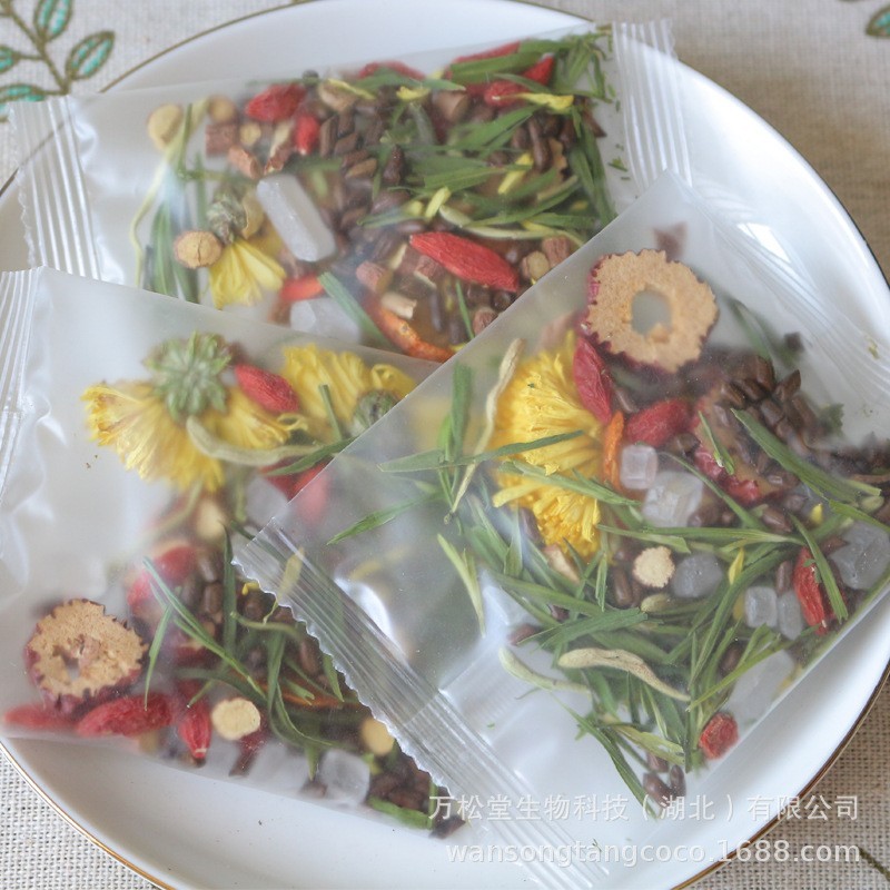 菊花枸杞决明子茉莉组合花茶去薄荷火口茶臭包熬夜玫瑰花餐厅定制图5