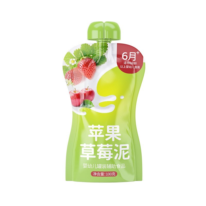 婴标婴幼儿果泥定制100g宝宝辅食儿童小零食水果泥源头工厂图3