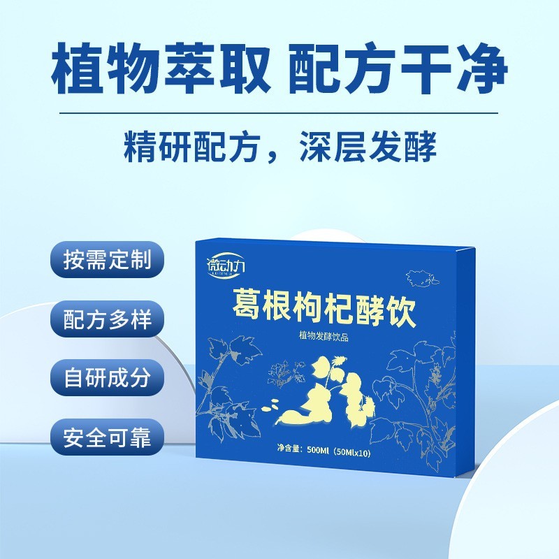 葛根灵芝调甘饮定制 熬夜人参灵芝饮OEM 葛根枳椇子本草饮代工厂图2