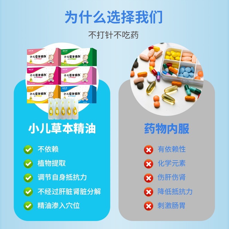 儿童草本脐疗滴剂小儿草本精油宝宝肚脐精油定制贴牌脾胃按摩精油图3