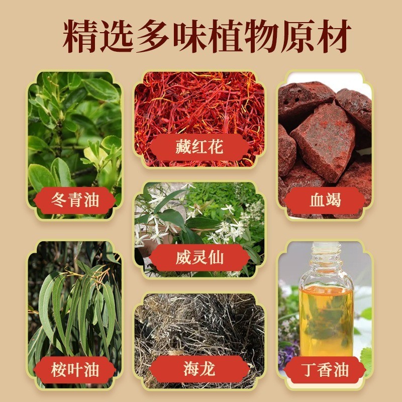 定制佰草全络通凝胶劲络供应商同源工厂筋骨关节疼痛人参经络发热图4