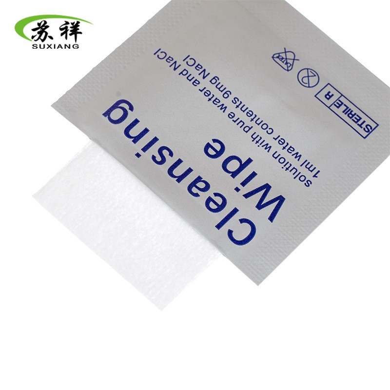 定制生理盐水湿巾6*3一次性清洁棉片伤口护理湿巾纸保湿图5