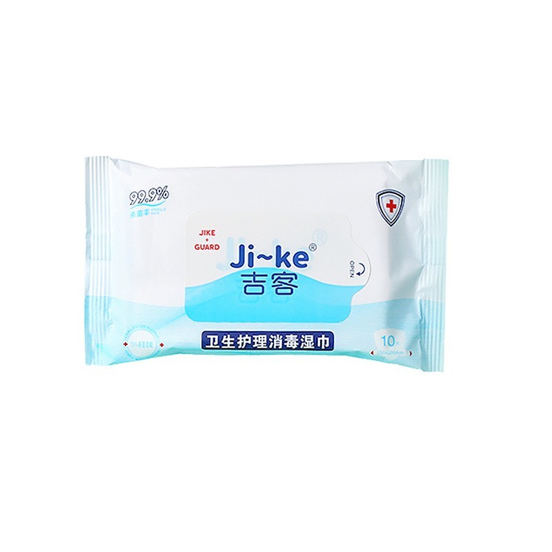 消毒湿巾OEM定制家用商用75度酒精湿巾纸10片便携装 湿纸巾厂家图3