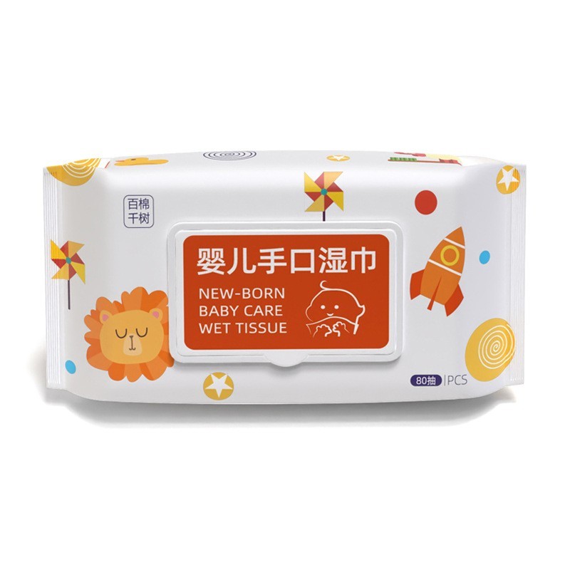 80抽宝宝手口专用湿纸巾屁屁新生儿童大包带盖湿巾婴儿湿巾图4