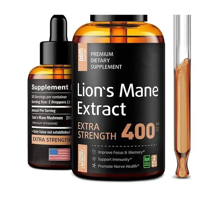 外贸跨境出口 狮子鬃蘑菇滴剂Mushroom drops狮子鬃毛 可OEM图3