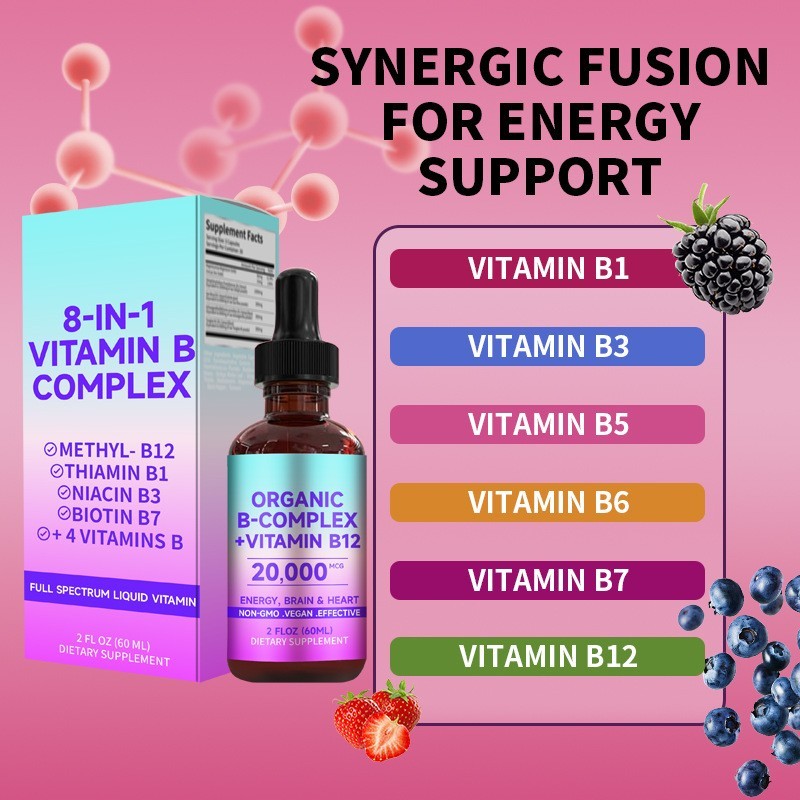 外贸TK亚马逊复合维生素B滴剂补充剂溶液复合维生素b滴剂跨境图3