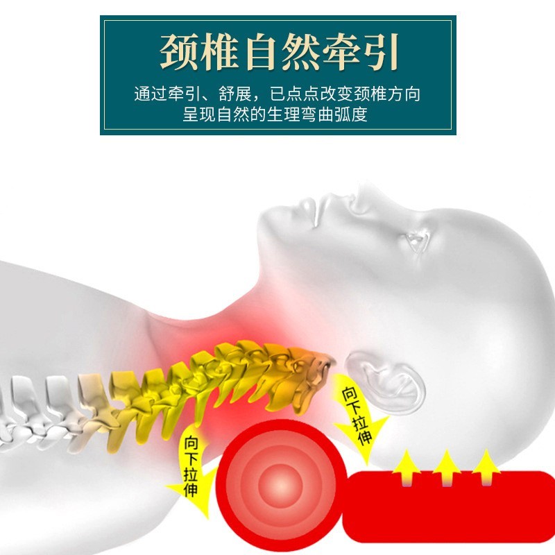 艾草连体枕颈椎枕可拆分连体枕艾灸宫廷枕护颈枕艾草枕头图2