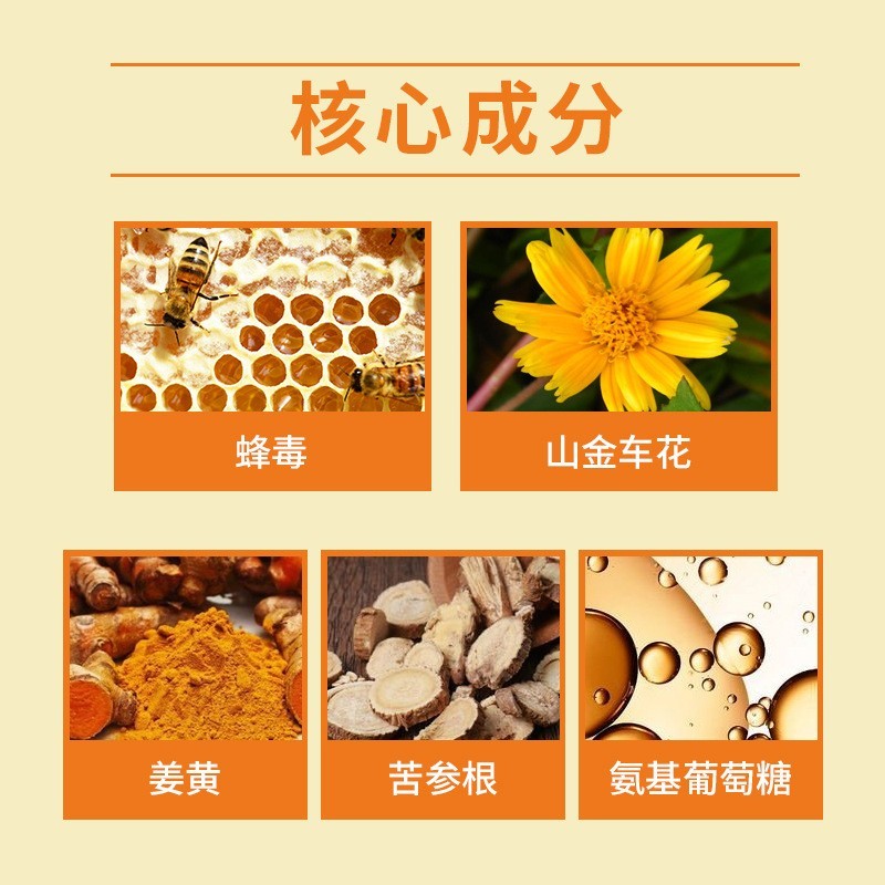 OEM定制跨境蜂毒关节霜 关节膝盖腰椎护理霜亚马逊疼痛按摩膏贴牌图4