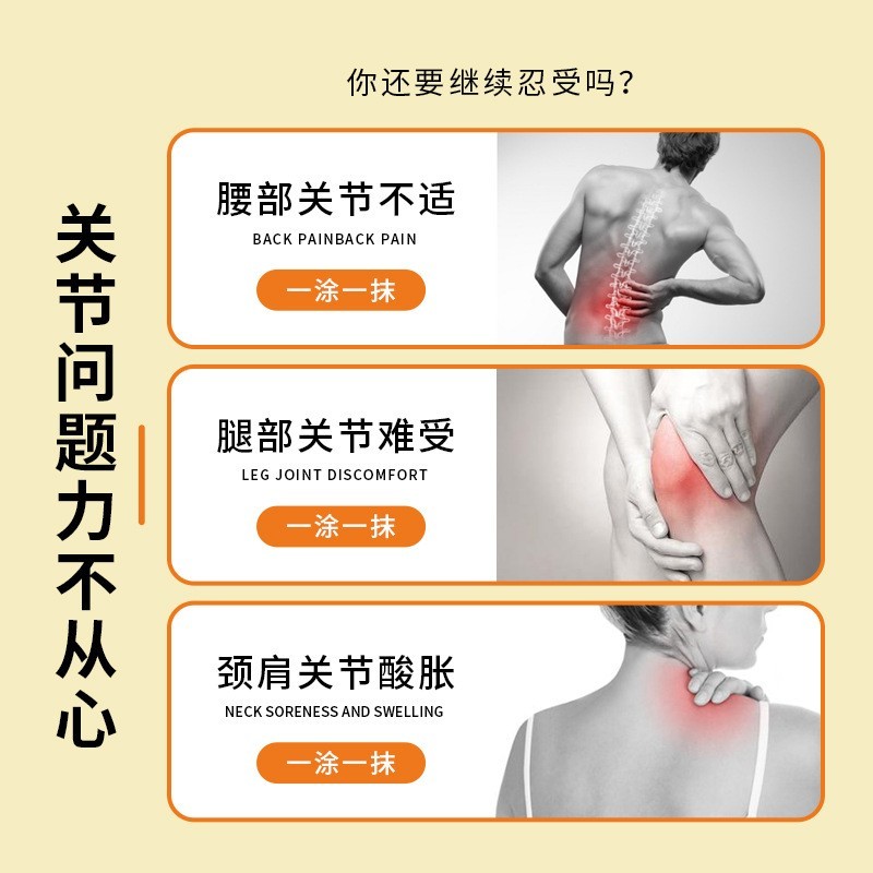 OEM定制跨境蜂毒关节霜 关节膝盖腰椎护理霜亚马逊疼痛按摩膏贴牌图5