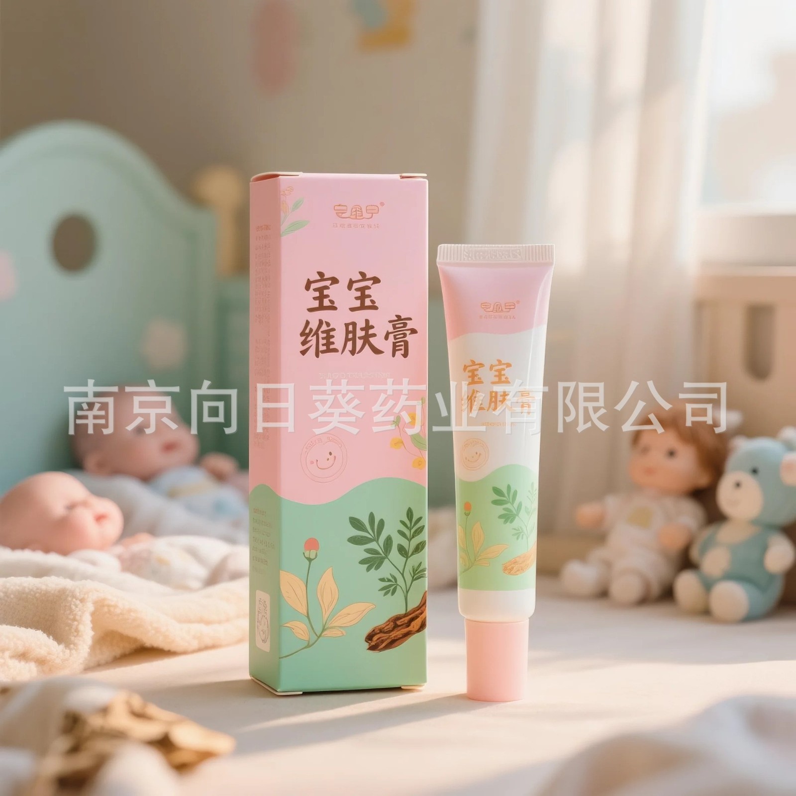 宝宝身体抑菌霜舒缓身体乳膏适用面部身体腿脚等宝宝膏霜贴牌定制图3