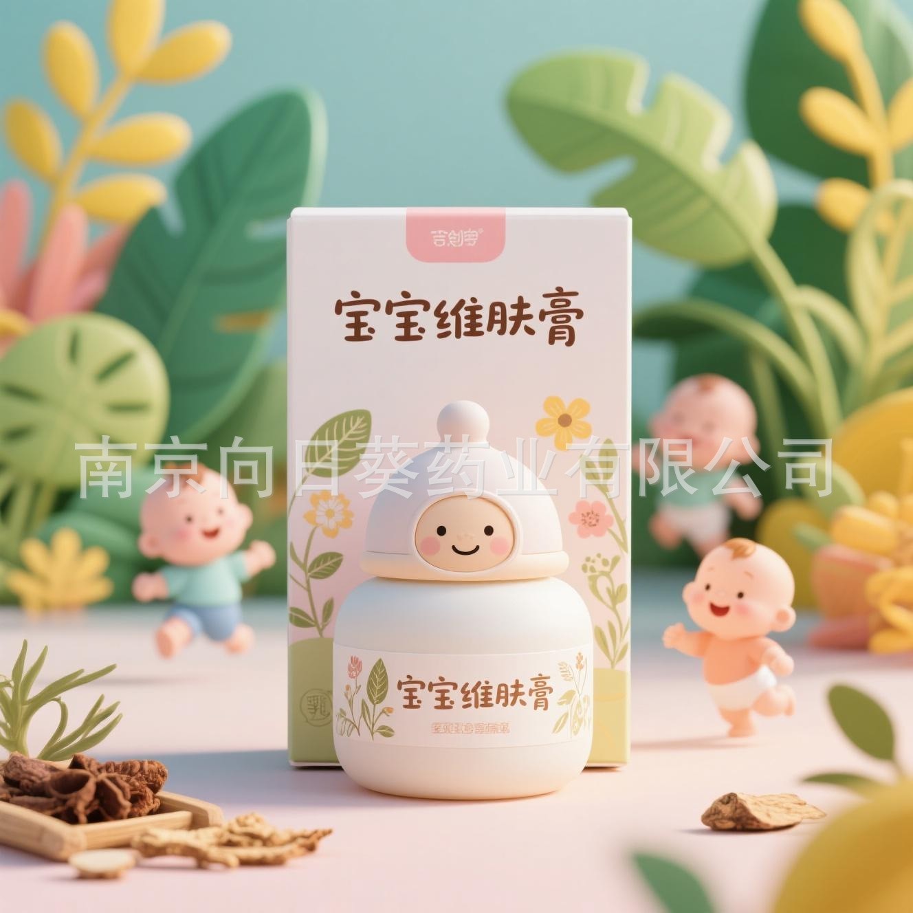 宝宝身体抑菌霜舒缓身体乳膏适用面部身体腿脚等宝宝膏霜贴牌定制图5