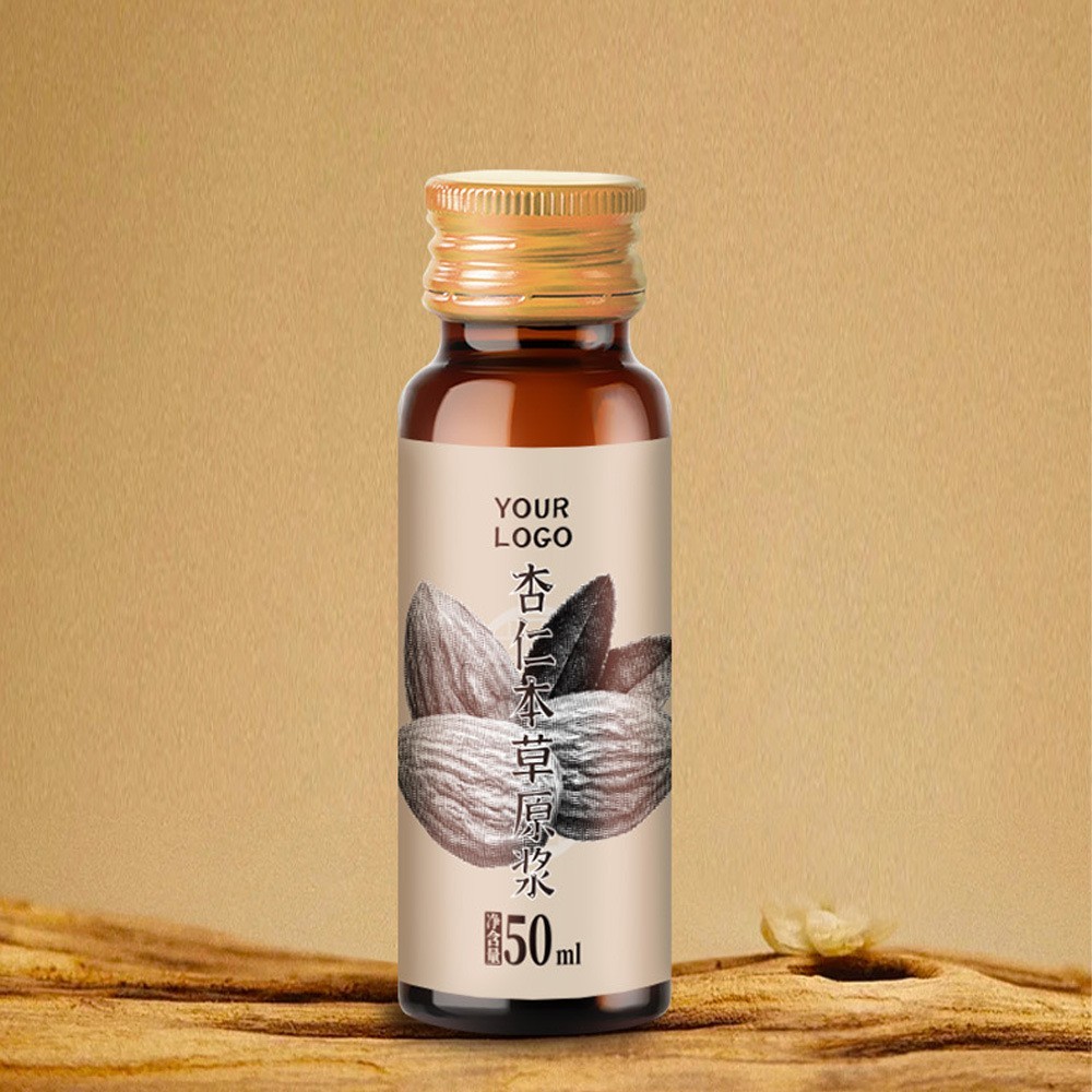 专业杏仁本草原液饮代加工 儿童本草食品口服液好喝杏仁饮图2