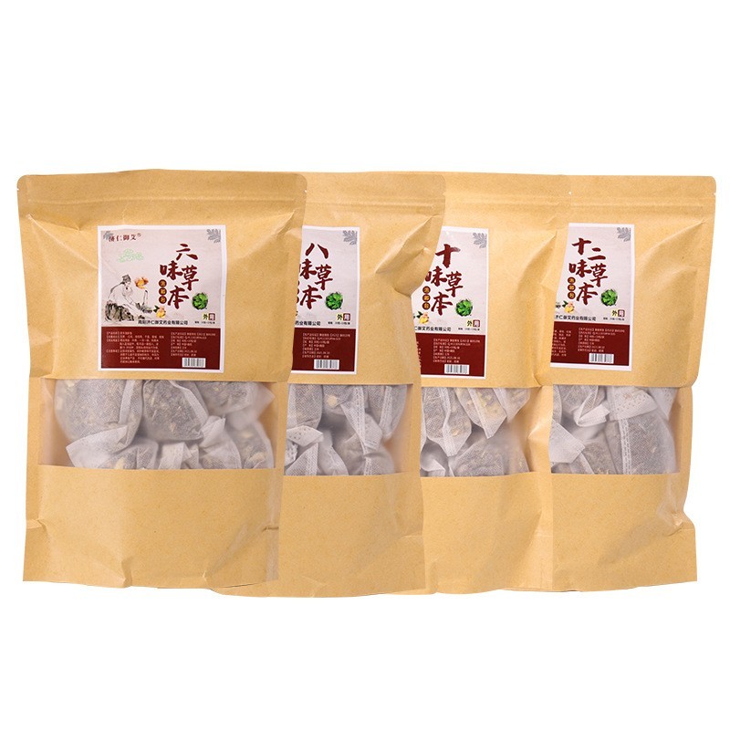 定制多味艾草泡脚包生姜泡脚足浴包活络爆汗艾草叶红花泡脚药包图5