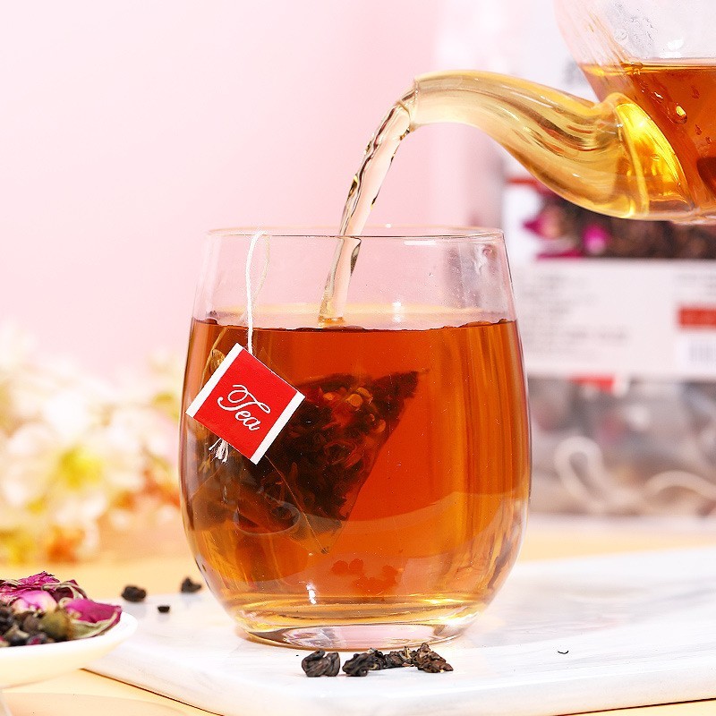 玫瑰红茶花茶重瓣红玫瑰花草茶叶秋冬组合茶里公司出品茶包代加工图4