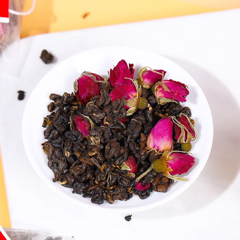 玫瑰红茶花茶重瓣红玫瑰花草茶叶秋冬组合茶里公司出品茶包代加工图3