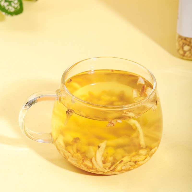 哇噢代加工陈皮姜米茶罐装姜米炒熟姜丝陈皮花茶糙米橘皮干姜茶图2