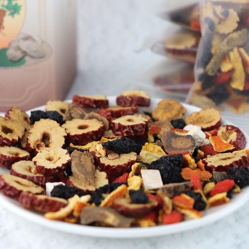 贴牌人参八宝茶盒装150g组合花茶枸杞黄精男人茶八宝茶OEM定制图4