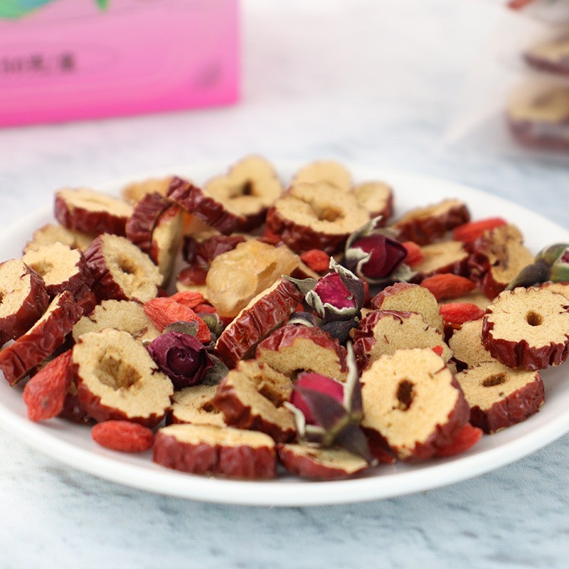 贴牌桂圆红枣玫瑰茶盒装150g组合花茶代用茶 女人茶源头工厂OEM图4