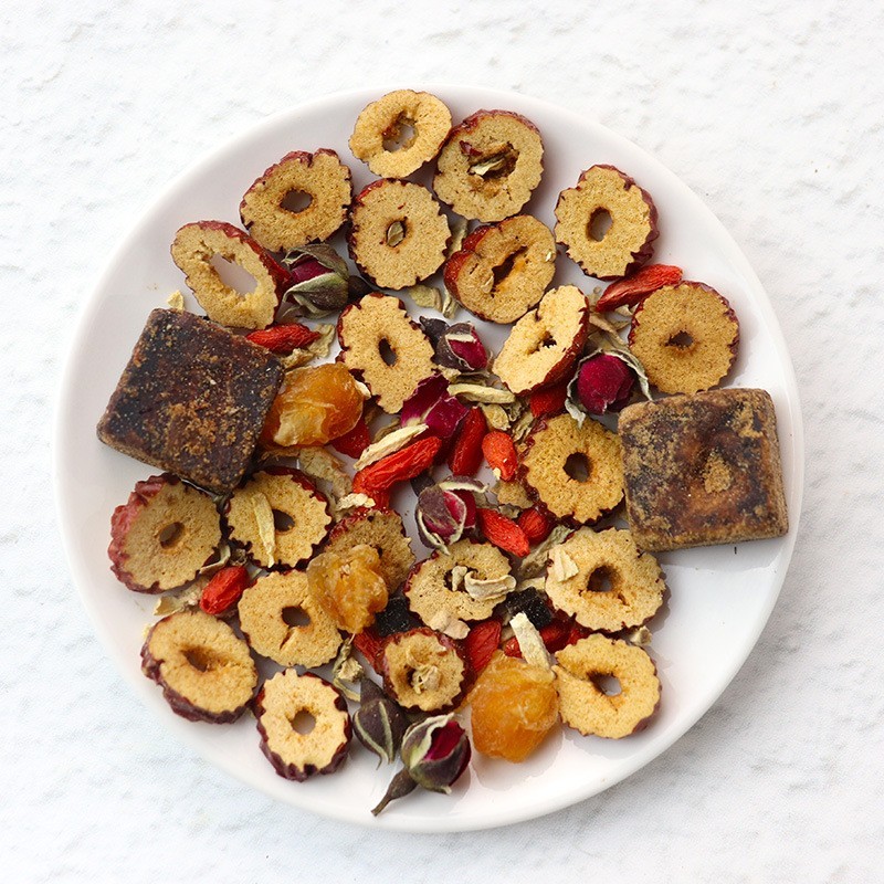 贴牌阿胶红糖七宝茶盒装150g枸杞桂圆干姜组合女人茶源头工厂OEM图3