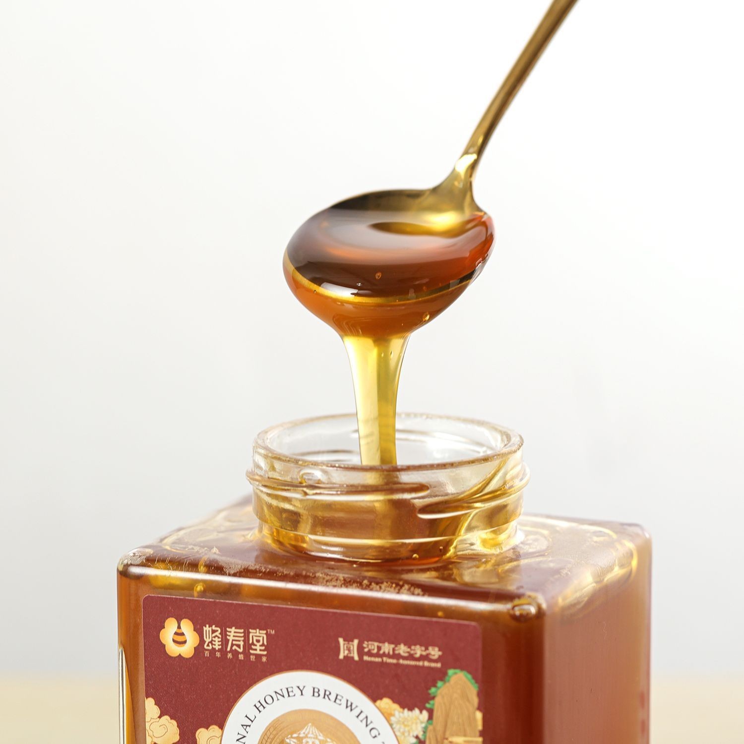 红蜜500g瓶装纯正蜂蜜源头工厂椴树蜂蜜洋槐蜜土蜂蜜图4