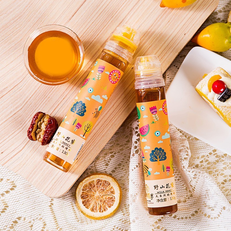 OEM代工定制蜂蜜洋槐蜜便携小包装百花蜜源头工厂挤压瓶130g图4