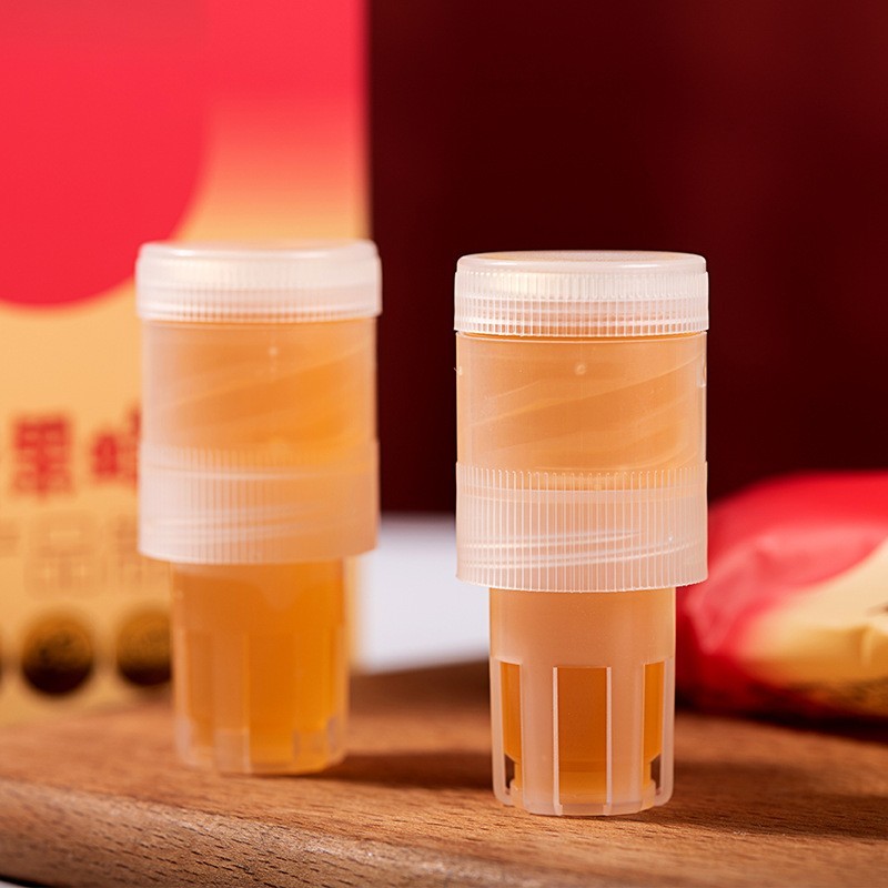 OEM定制柠檬蜂蜜水分离式拧盖网红瓶盖蜜便携果味蜂蜜36g*10个图3