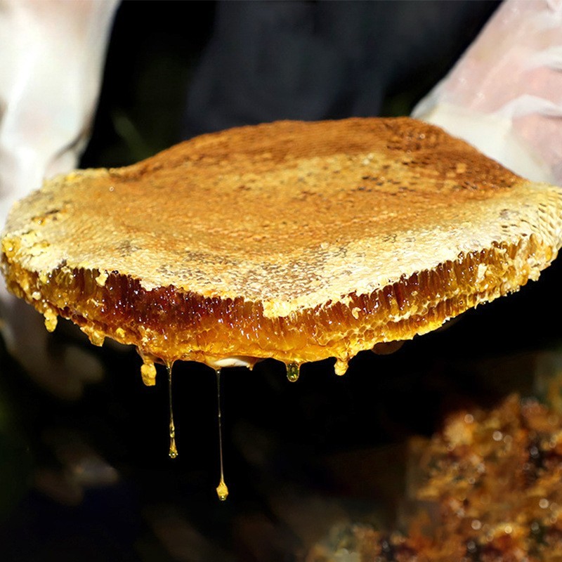 老蜂巢蜜整板成熟农家野生3000g左右荆条巢蜜厂家图3