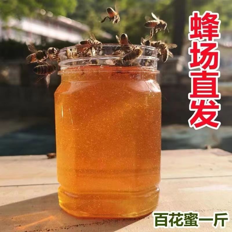 聚蜜源百花蜂蜜500g网红推荐定制农家自产自销图4