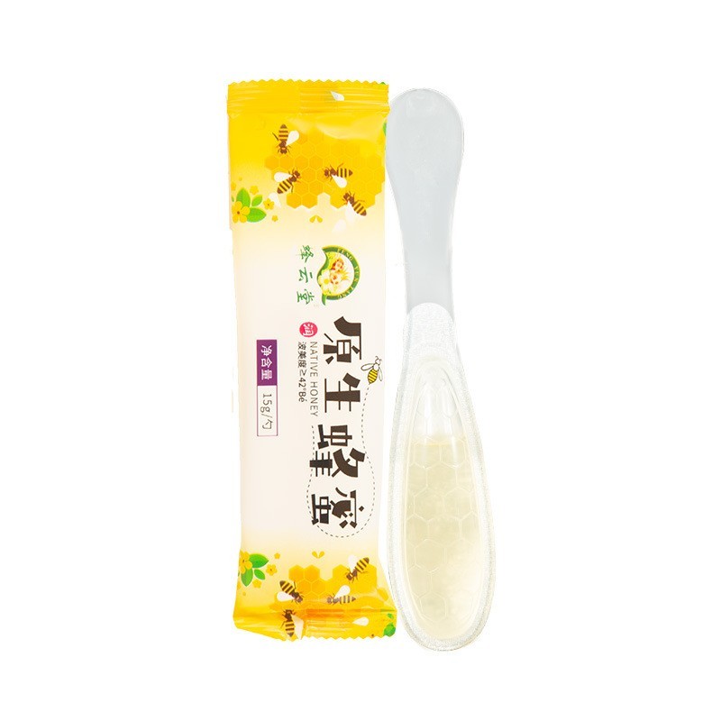 网红勺装蜂蜜小包装蜂蜜15g/支便捷装勺装勺蜂蜜勺蜜图5