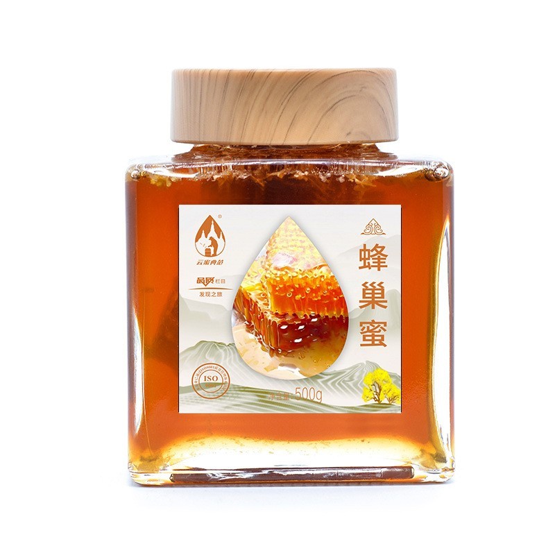 云南蜂蜜源头厂家贴牌野树洞OEM木桶巢蜜 雨林悬崖野蜂巢图5